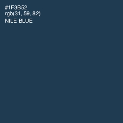 #1F3B52 - Nile Blue Color Image